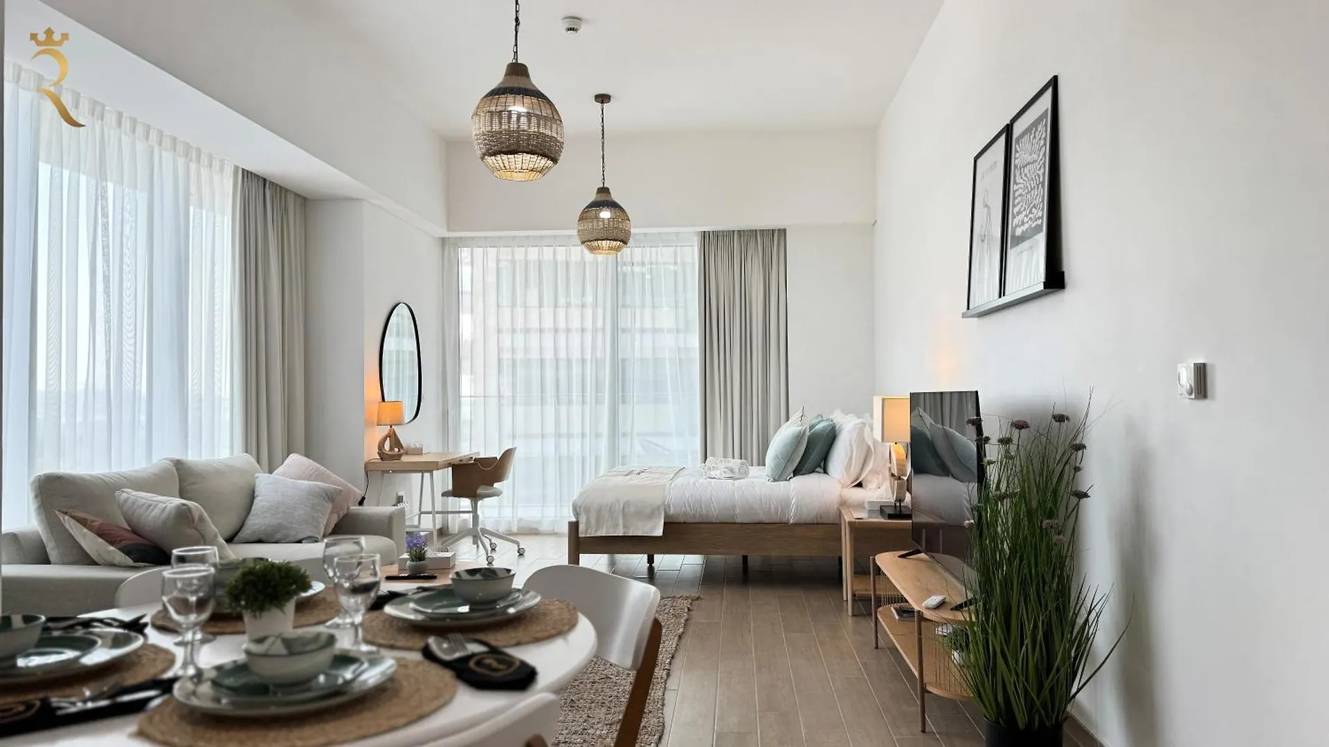 아파트 Mayan Yas Sea Studio Ideal Stay For 4 Guest 아부다비