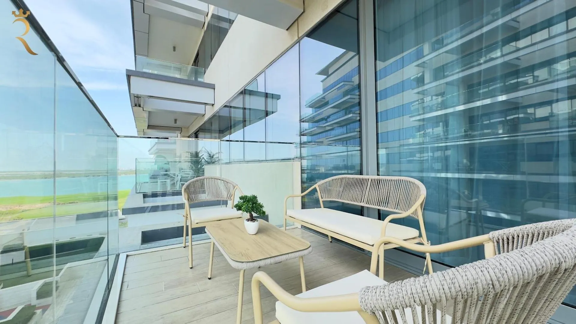公寓 Mayan Yas Sea Studio Ideal Stay For 4 Guest 阿布扎比